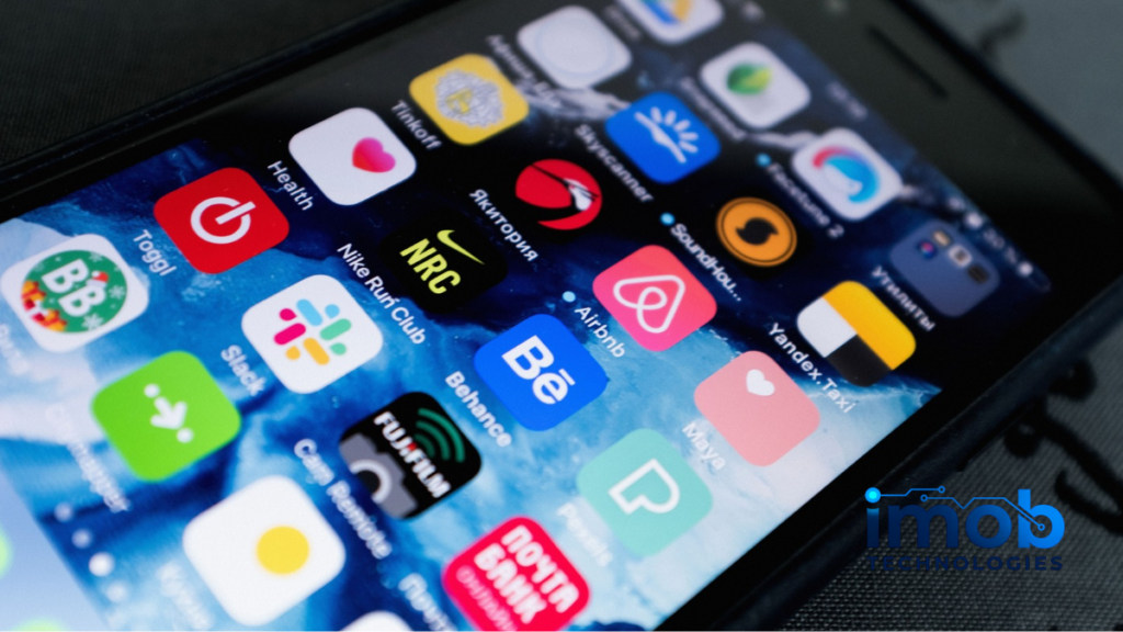 Smartphone running multiple apps in the background