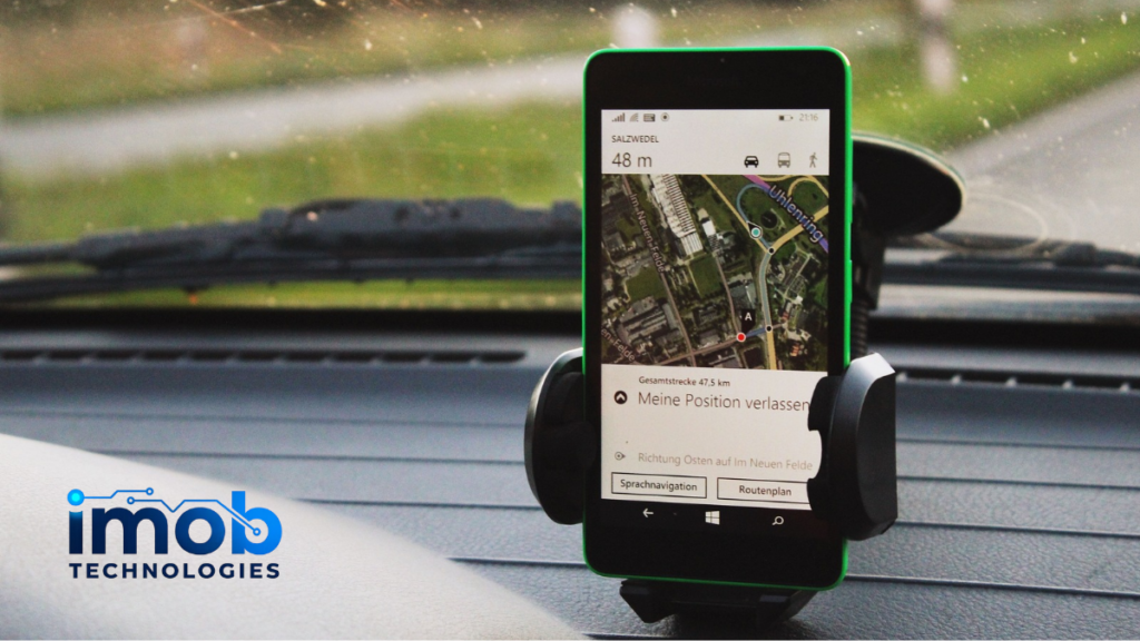 Smartphone using GPS and location services