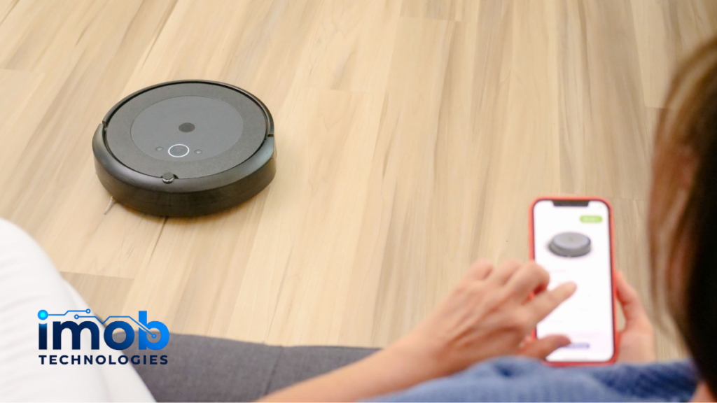 Robot vacuum controlled with a smartphone app