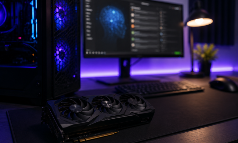 Local LLM running on a desktop PC with a 12GB GPU