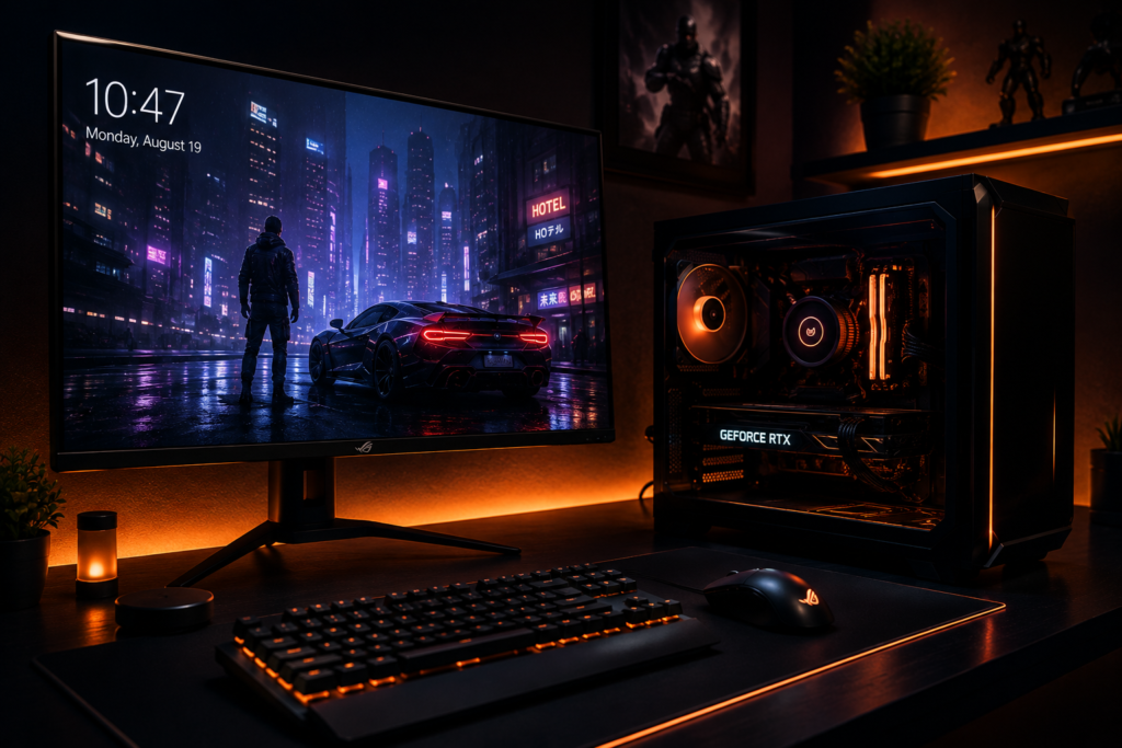 Best gaming GPU options for August 2026 shown inside a desktop gaming PC